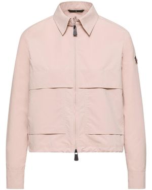 Moncler Grenoble Technical Froissé Long-Sleeved Shirt - Pink