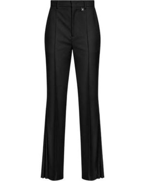 GIUSEPPE DI MORABITO Pleated Flared Trousers - Black