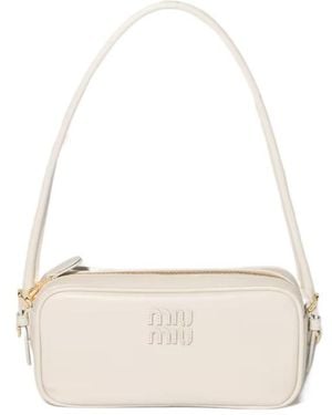 Miu Miu Leather Pouch - White