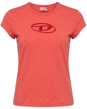 DIESEL Solid-Colored T-Shirt - Pink