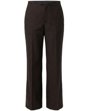 Gucci Pinstripe Wool Mohair Pants - Black