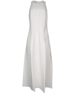 Brunello Cucinelli Sleeveless Crewneck Dress - White