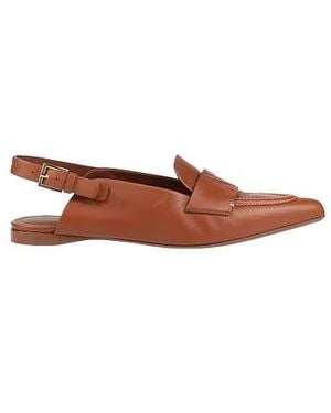 Max Mara Plain Colour Ballet Flats - Brown
