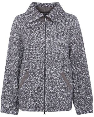 D.exterior Sequin-Embellished Casual Jacket - Gray