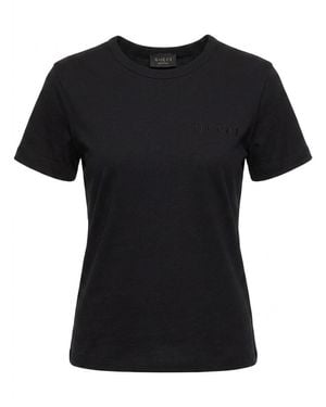 Gucci Cotton Jersey T-Shirt With Embroidery - Black