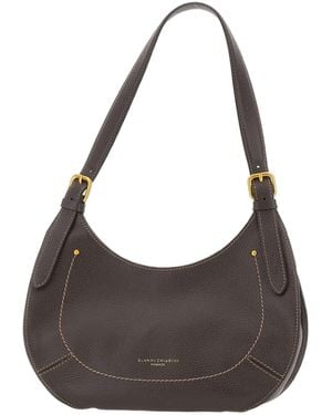 Gianni Chiarini Gabry Curved Shoulder Bag - Grey