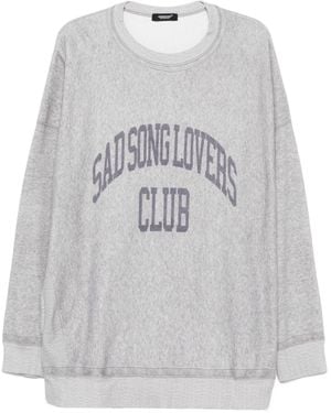 Undercover Letter Detail Hoodie - Grey