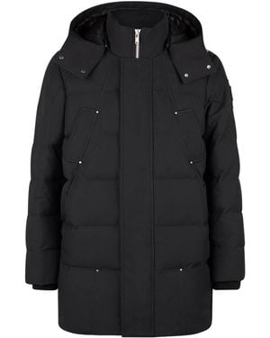 Moose Knuckles Hooded Zip-Fastening Coat - Black