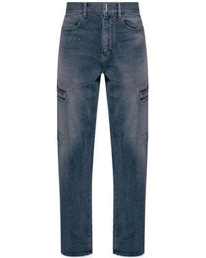 Givenchy Pocket Detailed Straight Leg Jeans - Blue