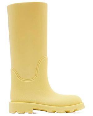 Burberry Marsh Rain Knee-High Boots - Yellow