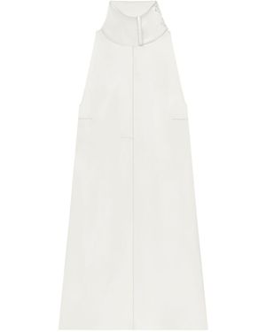 Courreges Attached-Scarf Mini Dress - White
