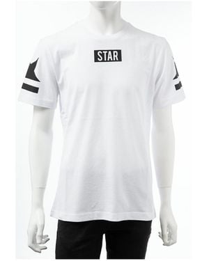 Hydrogen Round-Necked Logo T-Shirt - White