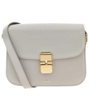 A.P.C. Grace Small Shoulder Bag - Grey