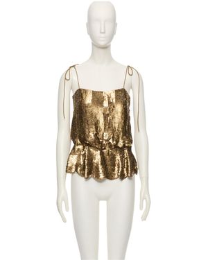 Valentino Sequin Suspender Belt - Metallic