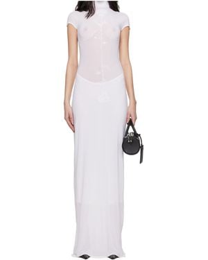 Jean Paul Gaultier Short Sleeve Dress - White