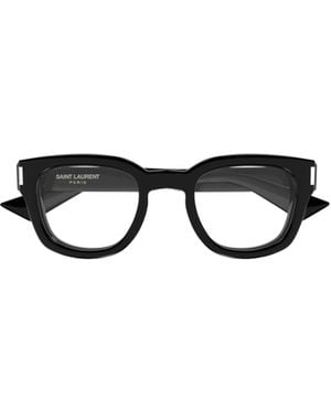 Saint Laurent Eyewear Oval Frame Glasses - White