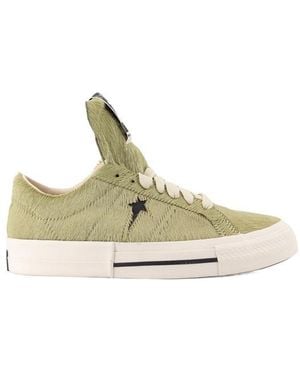 Rick Owens Faux Fur Trainers - Metallic