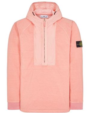 Stone Island Half-Zip Casual Jacket - Pink