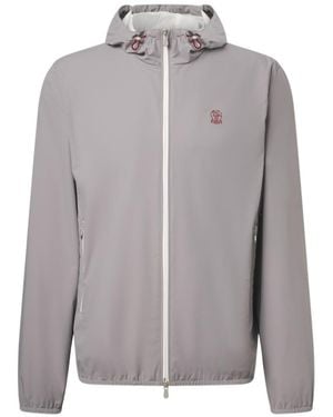 Brunello Cucinelli Logo Jacket - Gray