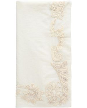 Dries Van Noten Embellished Cotton Scarf - White