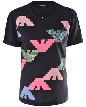 Emporio Armani Printed T-Shirt - Black
