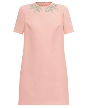 Valentino Short Sleeve Dress - Pink