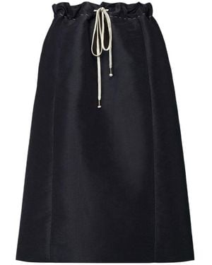 Maison Margiela Drawstring Midi Skirt - Black