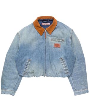 Acne Studios Denim Bomber Jacket - Blue