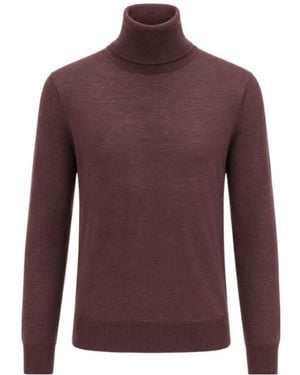 Roberto Collina Long-Sleeve Knit Top - Purple