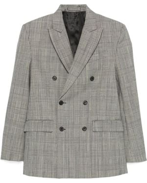 Wardrobe NYC Double-Breasted Blazer - Gray