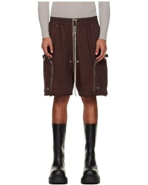 Rick Owens Bauhaus Bela Drawstring Zipped Shorts - Multicolor