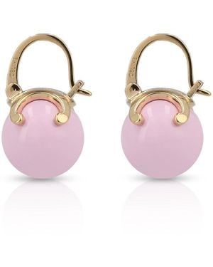 Celine Logo Earrings - Pink