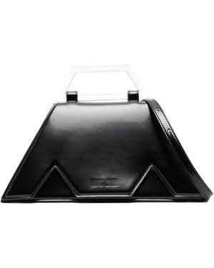 MSGM Logo Shoulder Bag - Black