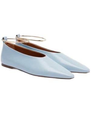 Jil Sander Leather Ballet Flats - White