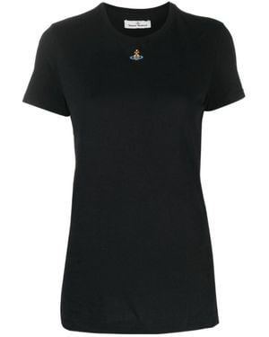 Vivienne Westwood Short-Sleeved T-Shirt With Round Neck - Black