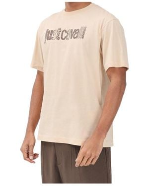 Just Cavalli Logo Print T-Shirt - White
