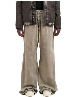 Rick Owens Wide-Leg Drawstring Jeans - Grey