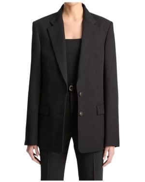 Vince Button-Fastening Cotton Jacket - Black
