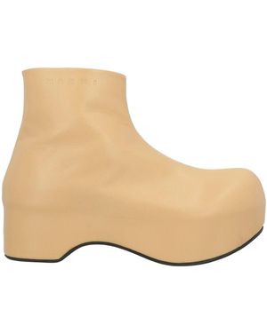 Marni Ankle Boots - Natural
