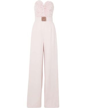 Andrew Gn Satin Crepe Jumpsuit - White