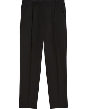 Weekend by Maxmara Wool Flannel Skinny Pants - Black