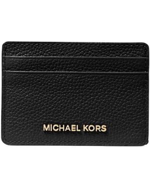 MICHAEL Michael Kors Leather Card Holder - Black
