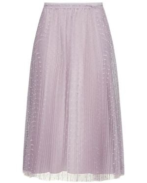 RED Valentino Tulle Flared Skirt - Purple