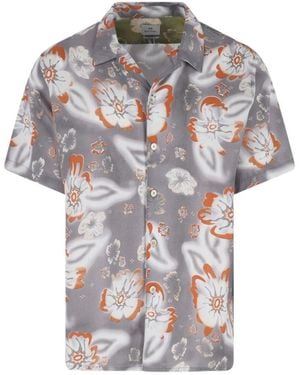 Paul Smith Floral Short-Sleeve Shirt - Grey