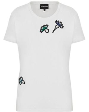 Emporio Armani Printed T-Shirt - White
