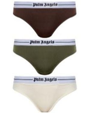 Palm Angels Solid Color Underwear Set - White