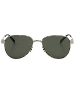 Saint Laurent Eyewear Aviator Frame Sunglasses - Green