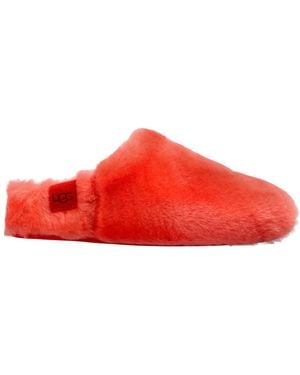 UGG Logo-Stamped Mules - Red