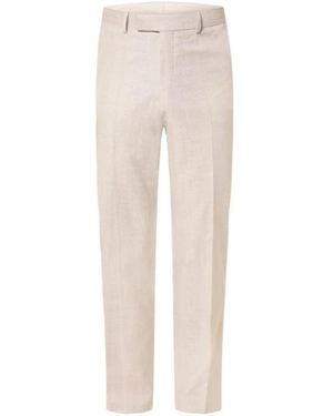 BOSS Casual Pants With Belt Loops - White