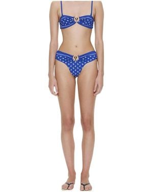 Christopher Esber Printed Bikini Bottoms - Blue